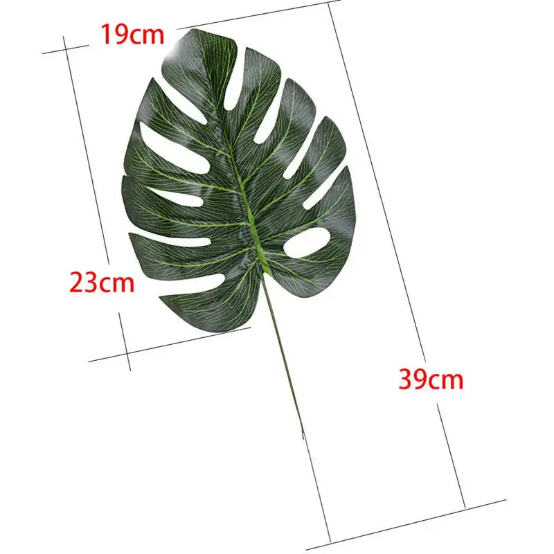Искусственные искусственные листья тропической пальмы для дома кухни вечерние