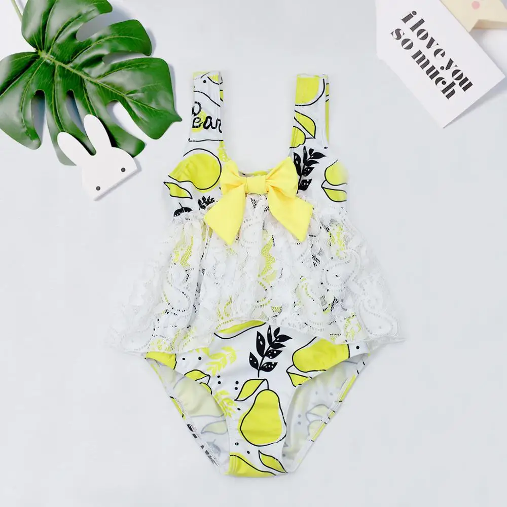 Новинка 2019 женский купальник кружевной для девочек купальный костюм детей милая