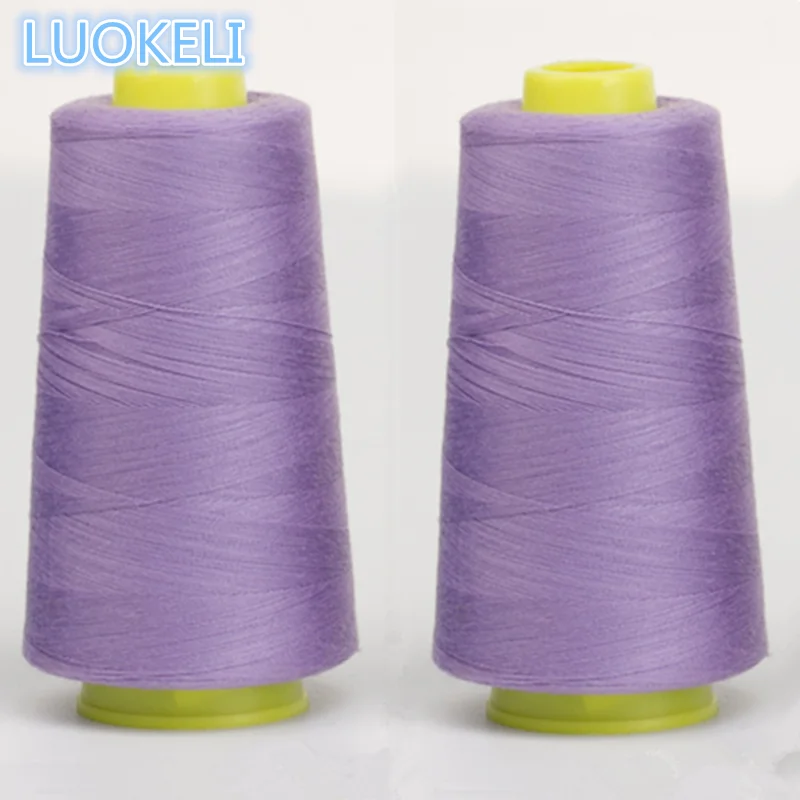 light purple 1 шт. 3000 ярдов полиэфирная нить швейная цветная опционально - Цвет: light purple