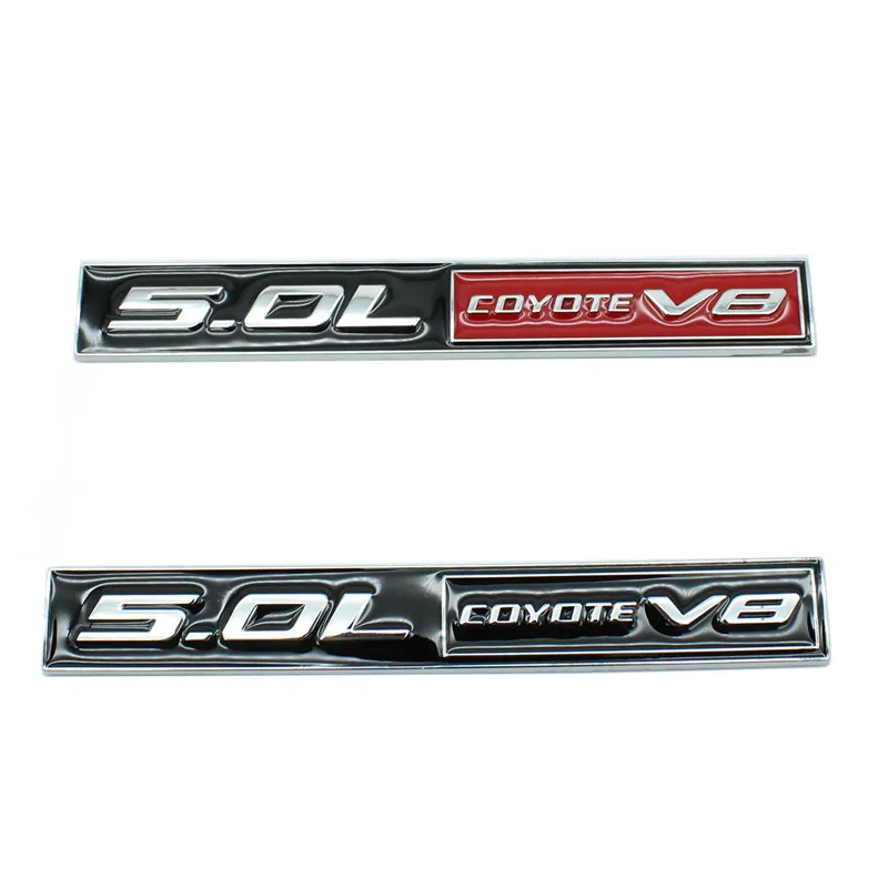 

5.0L Coyote V8 for Ford F150 F250 FX4 Mustang GT 5.0 Car Hood Fender Trunk Rear Bonnet Nameplate Decal Emblem Badge Sticker