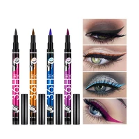 free shipping beauty cosmetics color eyeliner waterproof and non smudge 12pcs eye makeup eyeliner pen eye liner waterproof