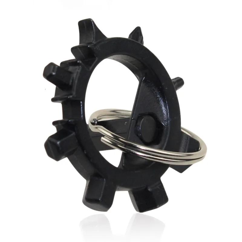 Многофункциональный мультитул универсального назначения для ремонта велосипеда наружного использования с открывалкой для бутылок, кольцом для гаечных ключей Аллен.