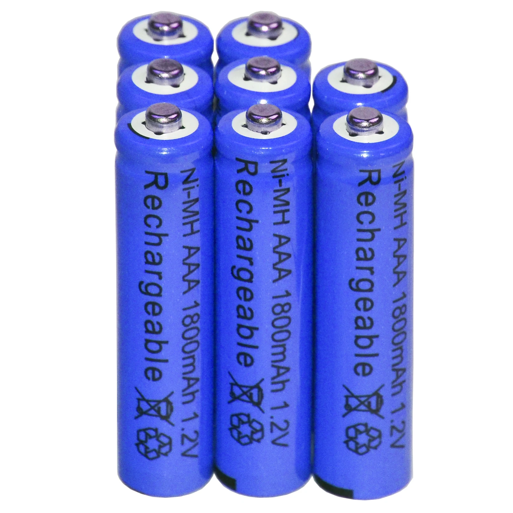 4-48pcs New Brand AAA rechargeable battery 1800mah 1.2V NI-MH Rechargeable for led light toy mp3 Blue | Электроника