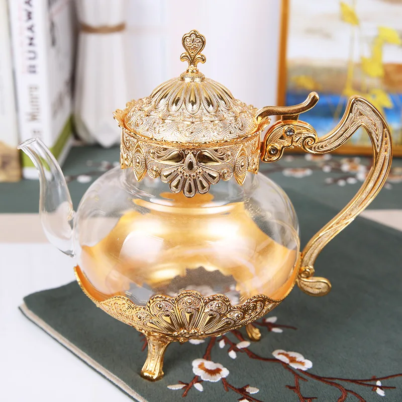 Teapot handmade small teapot household wine pot glass metal pot household coffee pot cool kettle wine crafts wine set