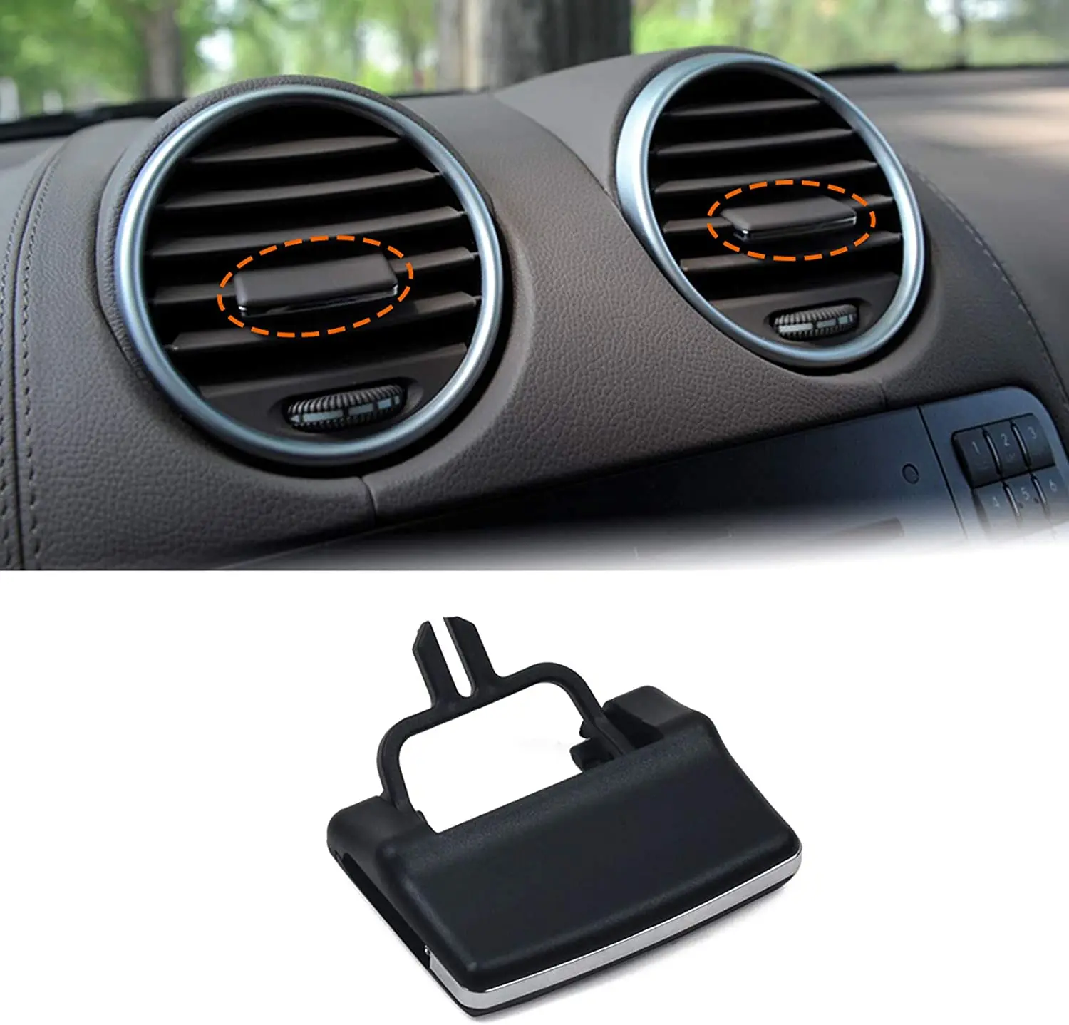 Передние центральные левые правые зажимы для вентиляционных отверстий Mercedes Benz