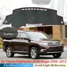 Из искусственной кожи для Toyota Highlander XU40 Kluger 2008  2013, Противоскользящий коврик для приборной панели, навес от солнца, коврик для приборной панели, аксессуары для коврика 2012
