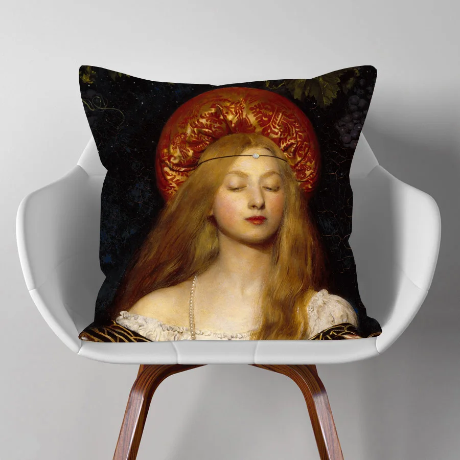 European Famous Oil Painting Portraits Art Cushion Covers Vintage Retro Home Decorative Cover Pillow Case For Sofa Car | Дом и сад