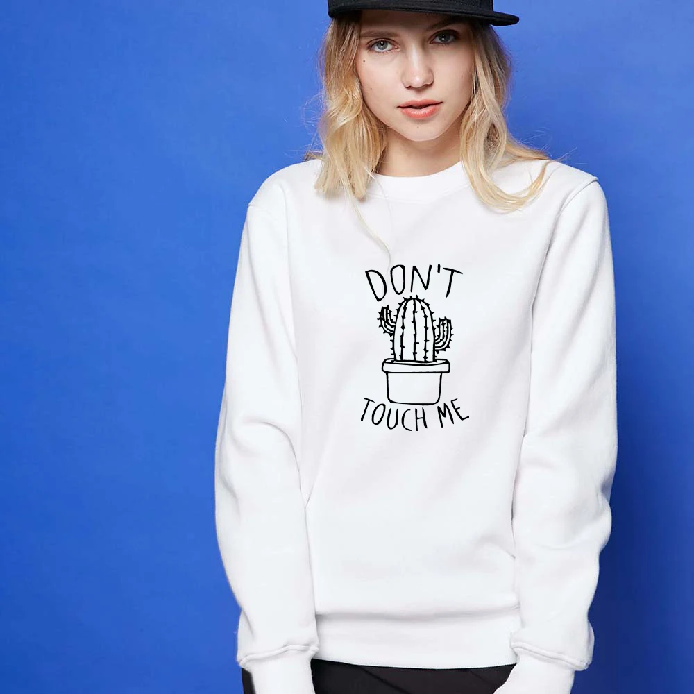 Женские толстовки с принтом кактуса Женская Длинная толстовка рукавом пуловер