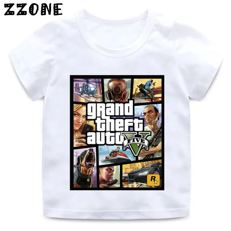 Детские GTA Уличные бои Длинные штаны с 5 футболка для детей младшего возраста