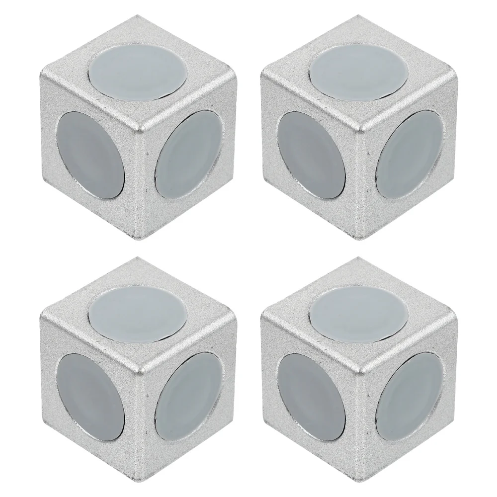 

1 Set 4pcs Right Angle Connector Aluminum Profile European Standard (Silver)