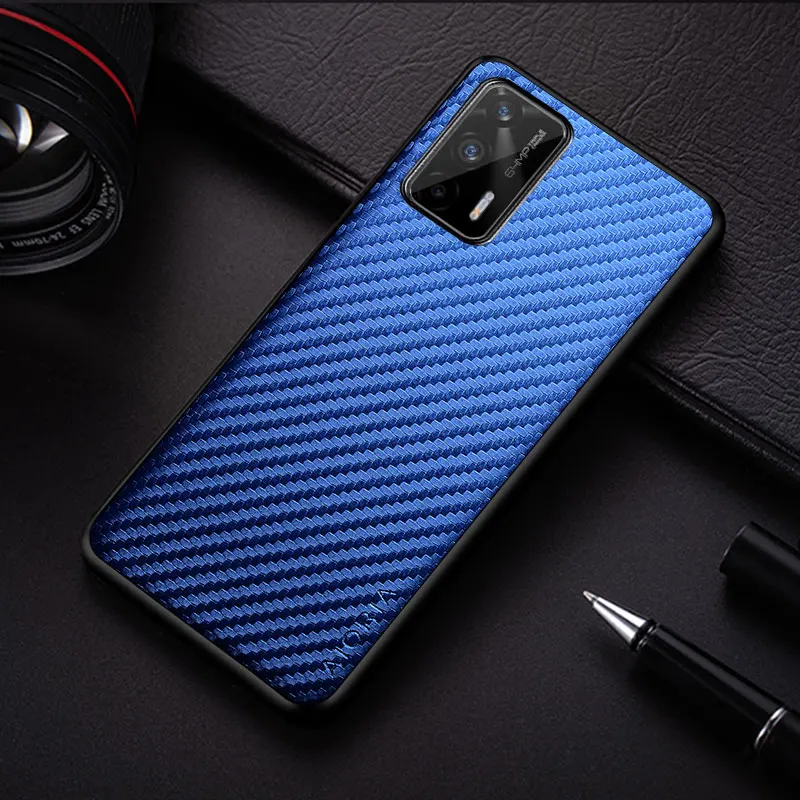 carbon fibre texture phone case for oppo realme gt neo flash x7 max fashion design soft back cover for realme q3 pro 5g case free global shipping