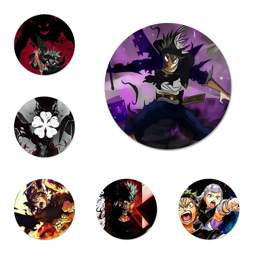 

Asta значок в виде черного клевера для одежды, рюкзака, украшение в подарок