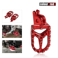 cnc footrest footpegs foot pegs pedals for honda cr125r 250r crf150r 250r 250x crf450r crf450x crf250l 2002 2021 motorcycle