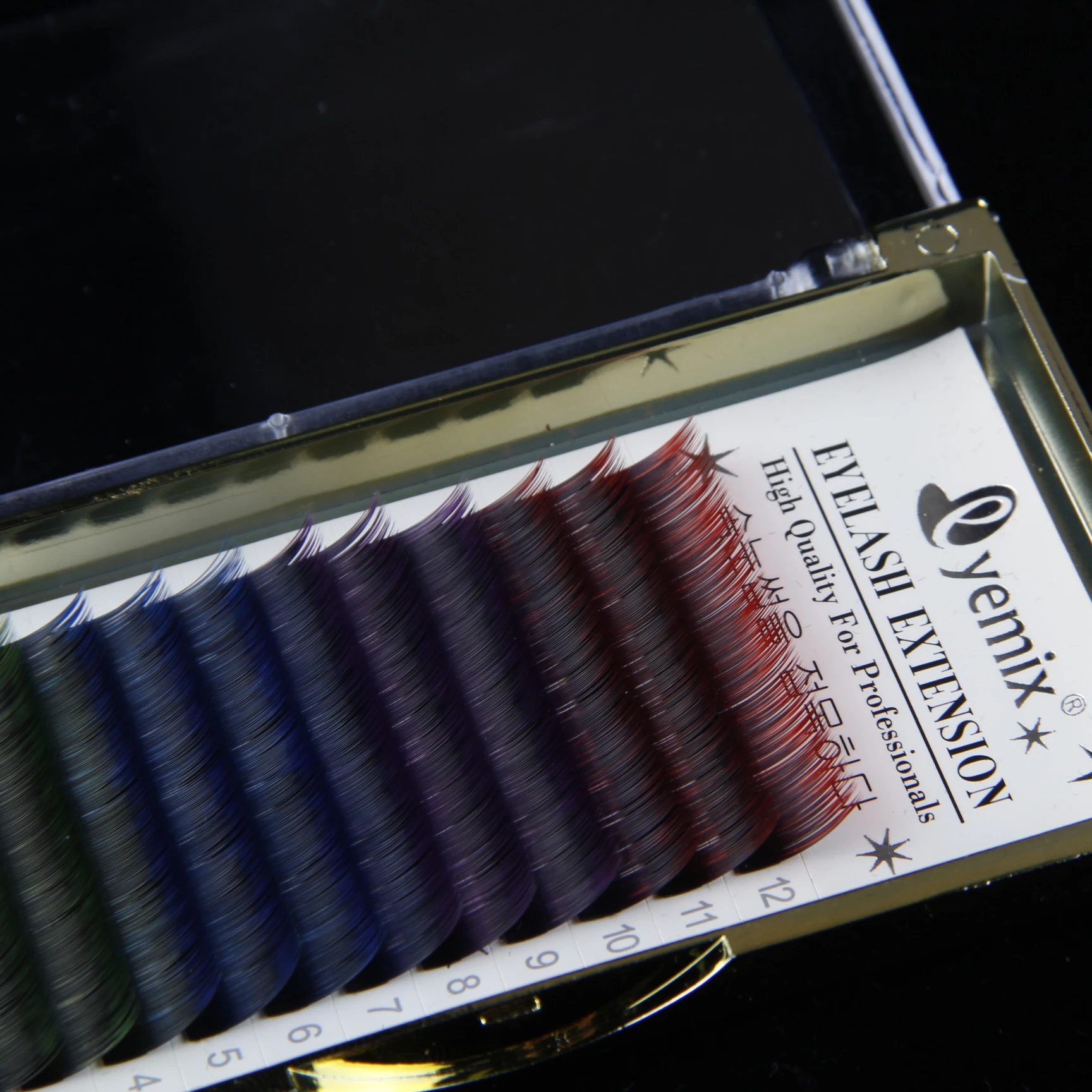 Выполняя ресницы индивидуальное наращивание ресниц 4 цвета микс макияжа