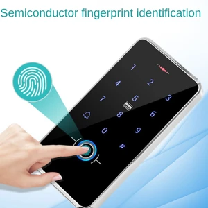 Outdoor IP68 Waterproof Fingerprint Access Control Keypad RFID Keyboard
Touch Panel Electronic Door Opener System 13.56MHz Cards