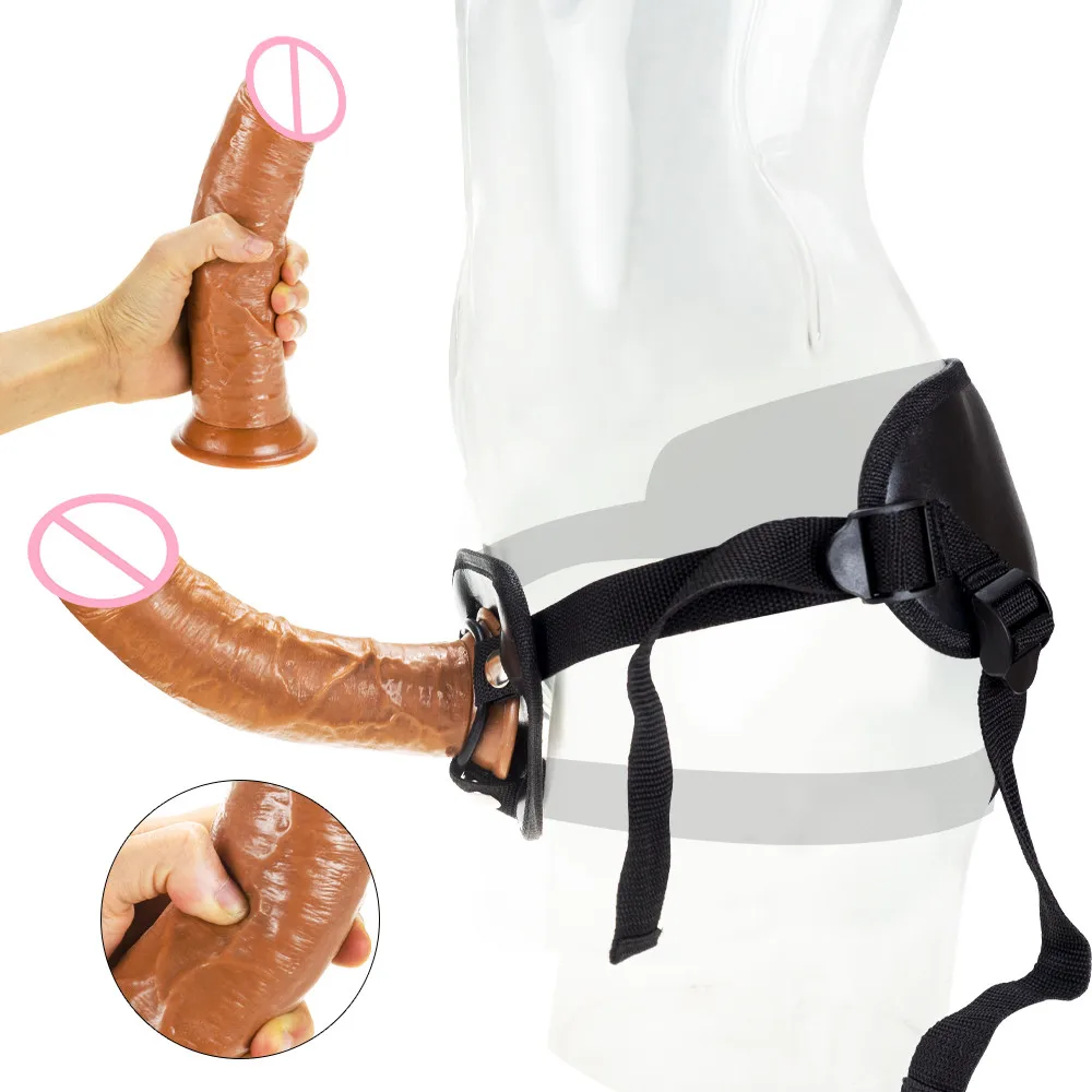 Реалистичный огромный большой фаллоимитатор мягкий пенис с присоской