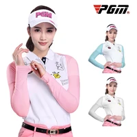 pgm arm sleeves golf cooling shawl summer sun protection womens long sleeved ice silk bottoming shirt anti uv sleeve pj001