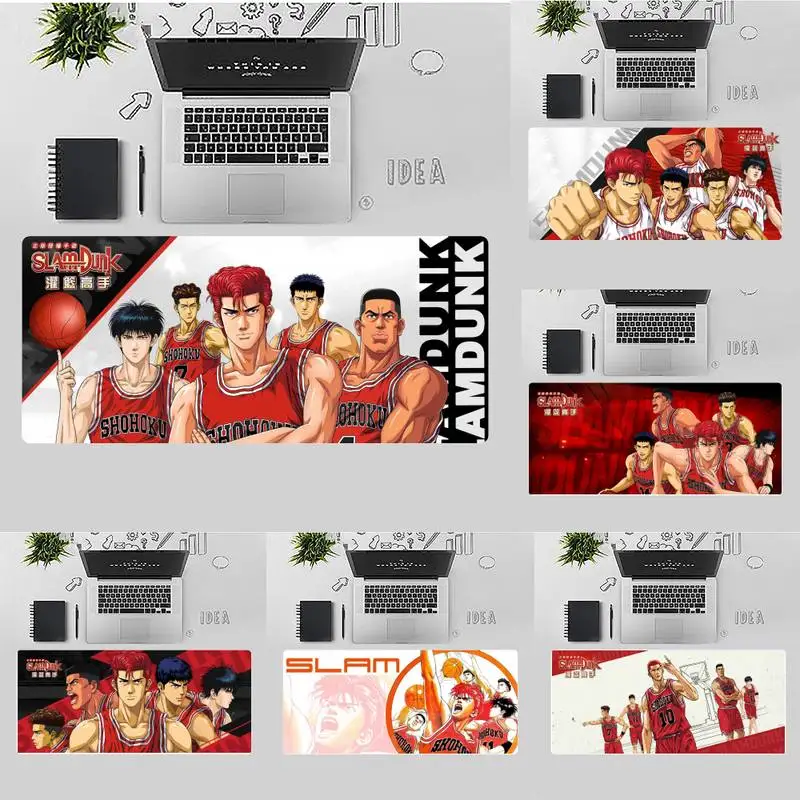 

Anime slamdunk Shohoku Keyboards Mat Rubber Gaming mousepad Desk Mat Desk Game gamer Large Mouse pad Mat Non-slip Laptop Cushion