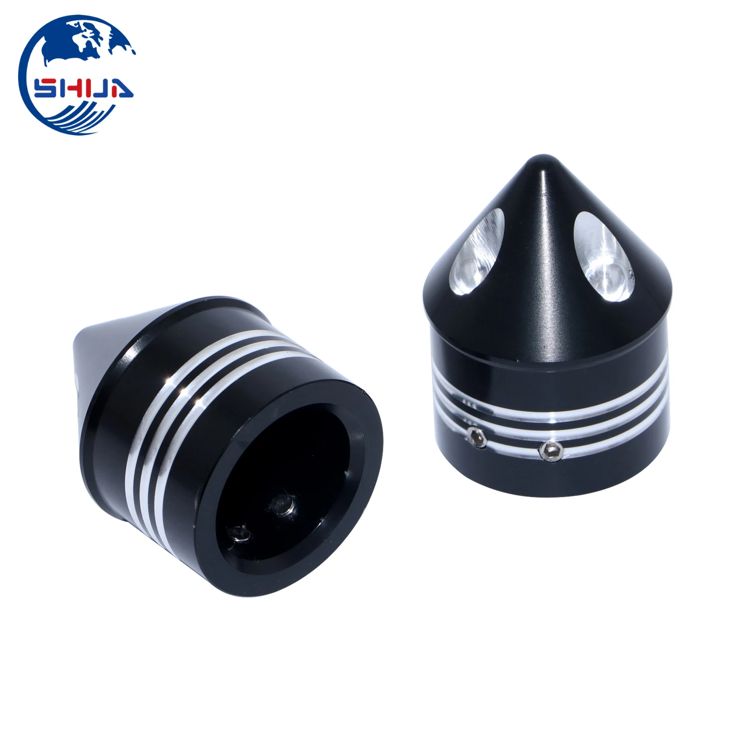 Крышки для гаек передней оси мотоцикла черные колпачки Harley Dyna Softail Sportster Touring Road King