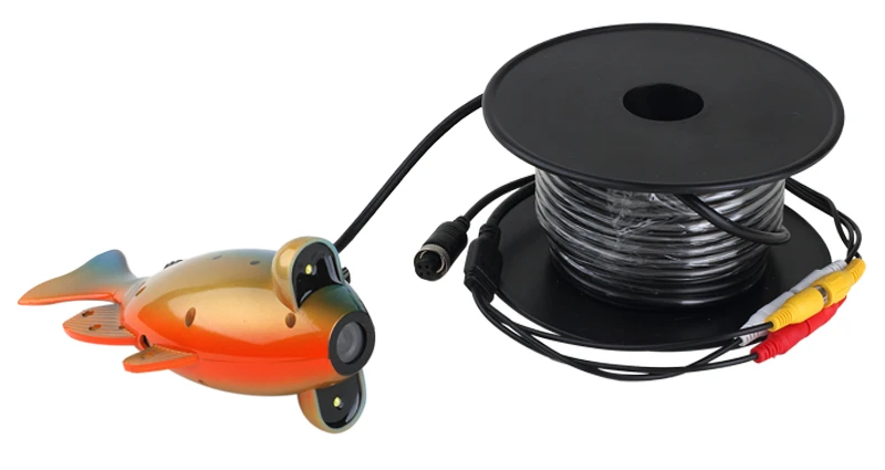 Цена 5 мм кабель ночного видения светодиодный IP68 Водонепроницаемый 7-дюймовый TFT цветной монитор подводная рыбалка камера/система мониторинга Во...