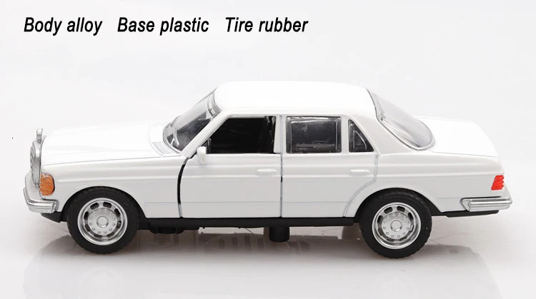 1/36 в штучной упаковке имитационная модель автомобиля игрушки Mercedes Benz E-class W123 классический автомобиль Ретро автомобили оттягивающийся Bugatti модель 2 двери открываются