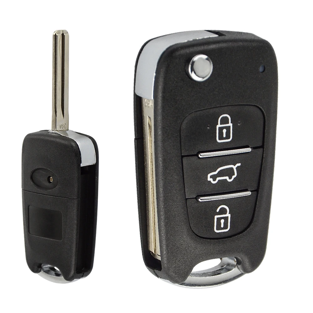 OkeyTech для Kia Rio 3 Sportage K2 K3 K5 Seat Cerato Чехлы Чехол Флип Заготовка ключа замка зажигания автомобиля Замена ключей для hyundai I30 2010