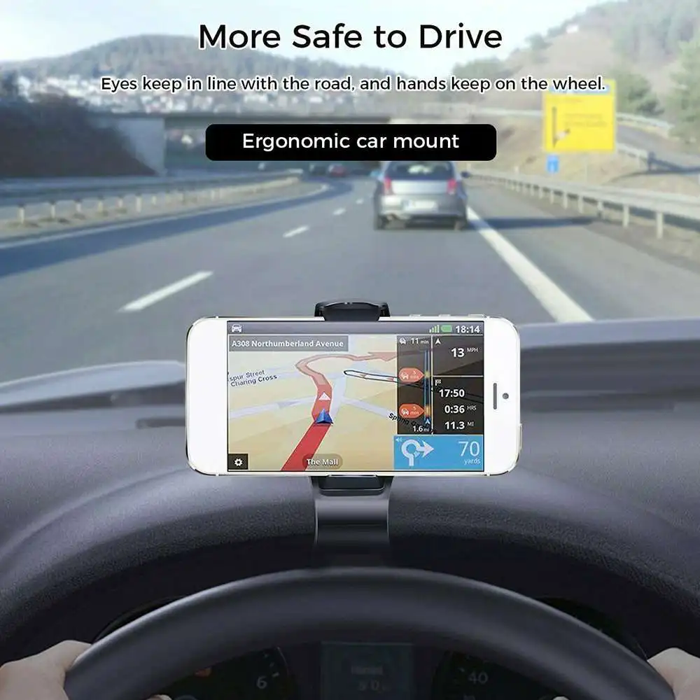 Универсальный держатель для сотового телефона GPS на приборную панель автомобиля