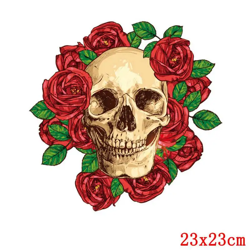 Термонаклейки с черепом в стиле панк термонаклейки для одежды Джокер