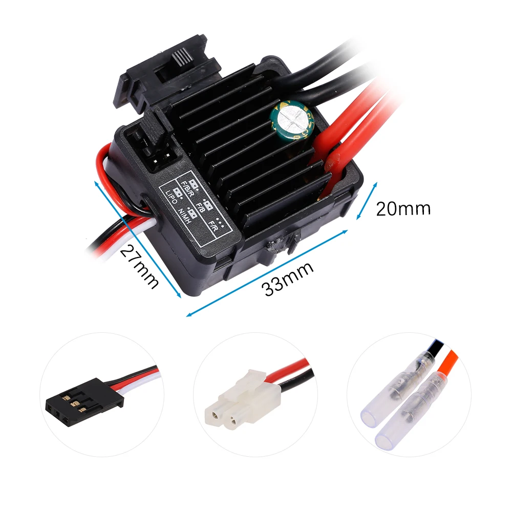Двигатель GoolRC RC мотор с щеткой 540 45T 60A Электрический ESC Combo для 1/10 скалолазания