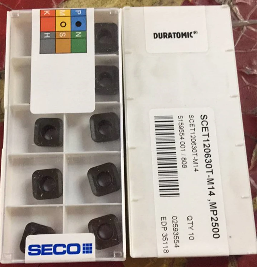 SCET120630T-M14 MP2501 карбидные вставки 10 шт фрезерные с ЧПУ