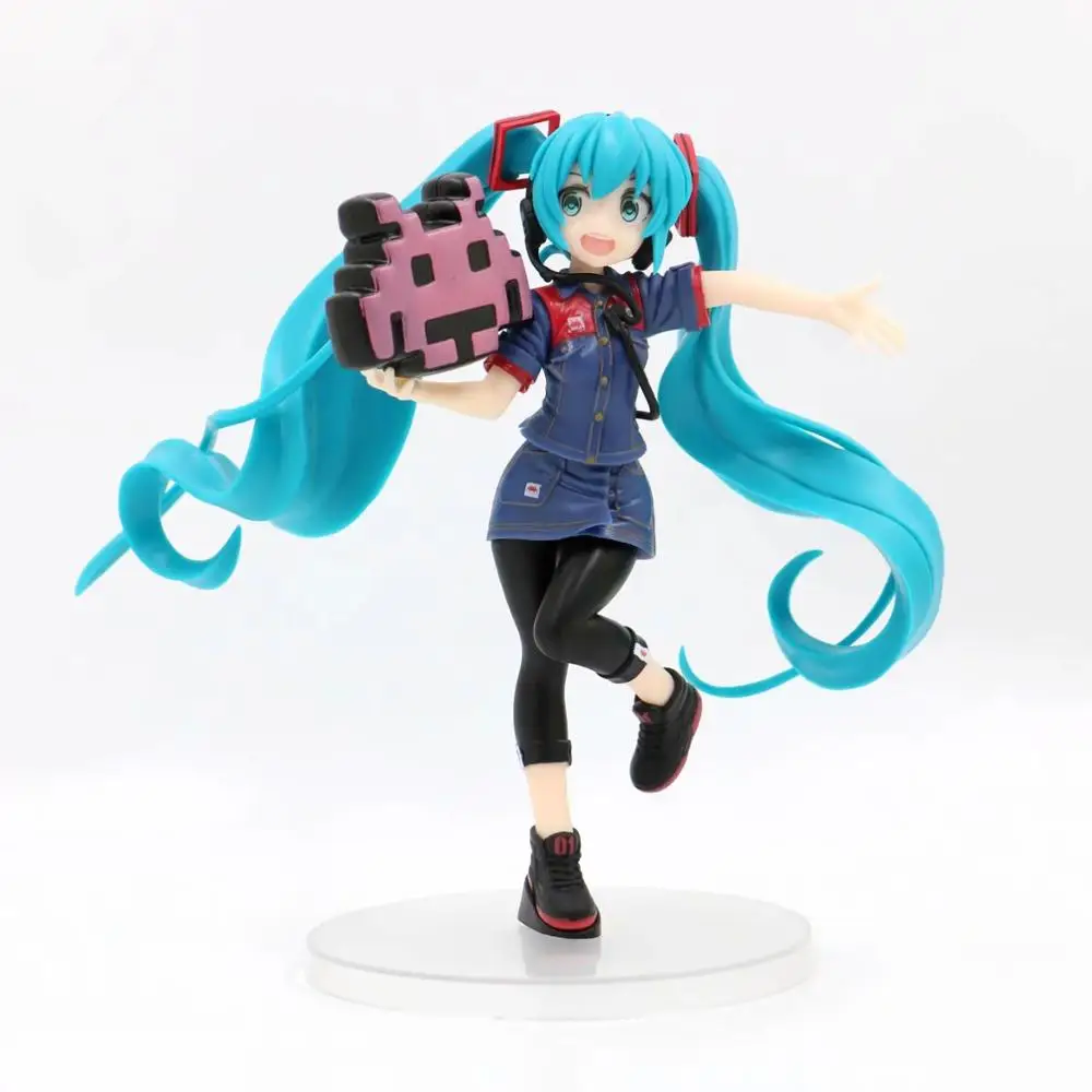 Аниме 20 см вторая бомба Хацунэ Мику игра симпатичный костюм ПХВ фигурка модель