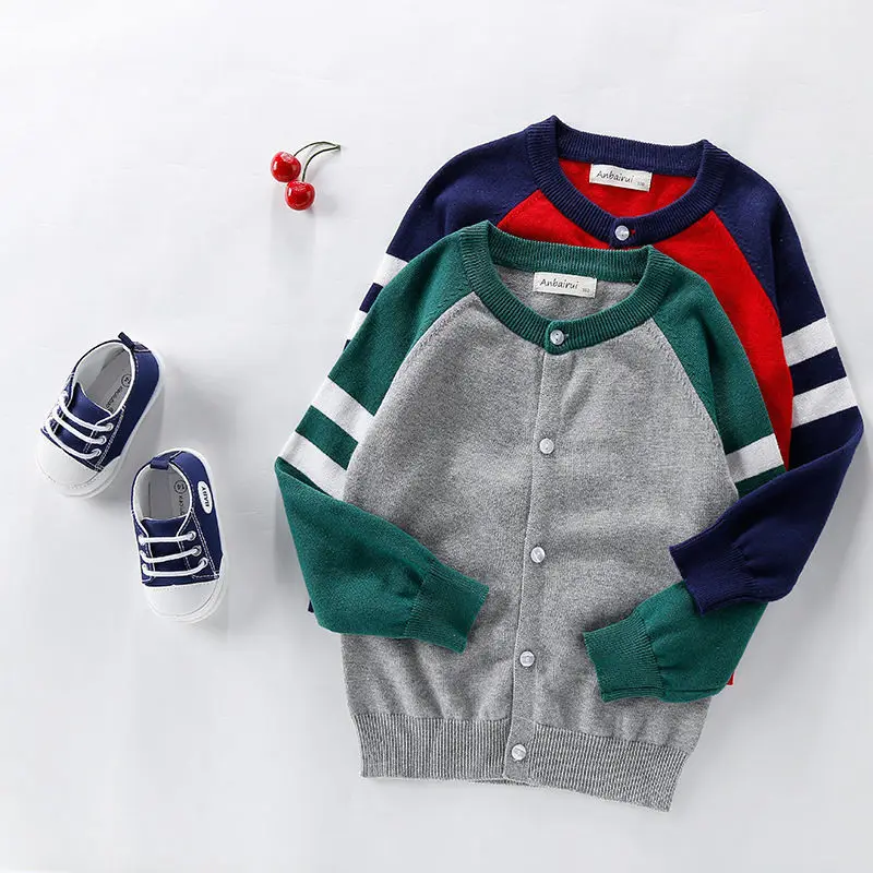 

Charming Cardigan Knitting Kids Sweaters Spring Winter Baby Boys Girls Warm Tops Bottoming Buttons Children Clothes High Quality