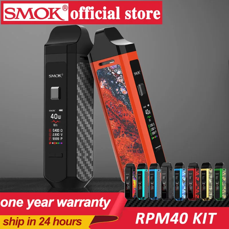 Электронная сигарета SMOK RPM40 Pod Kit 4 3 мл и 5 об/мин сетчатая катушка RBA Nord 1500 мАч
