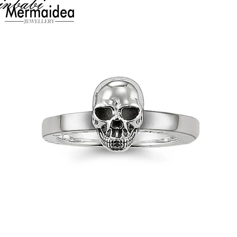 Кольца с черепом посеребренный подарок для женщин кольцо ювелирное изделие