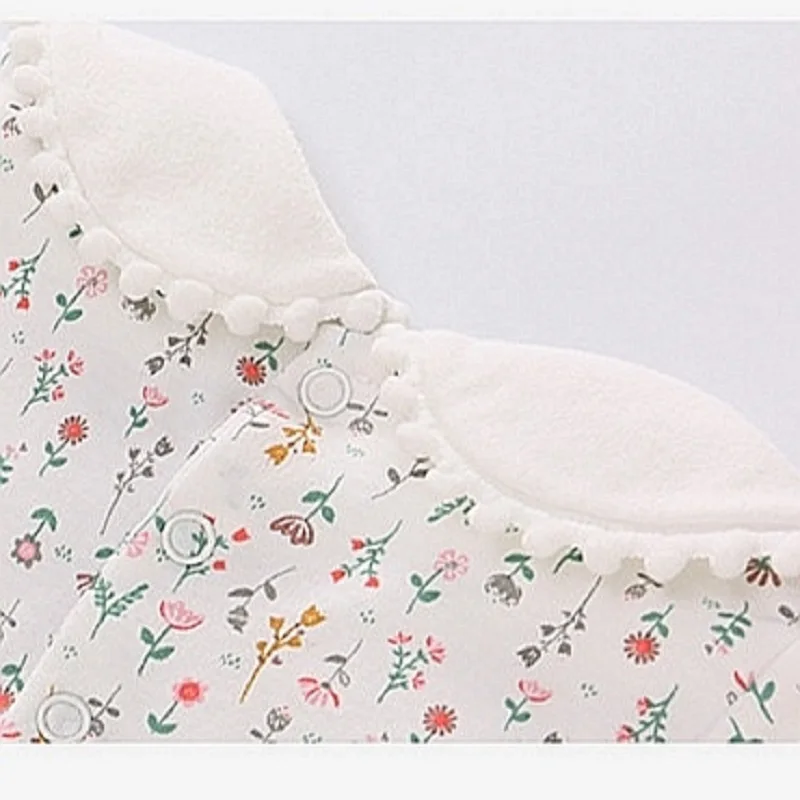 Детский комбинезон с цветочным принтом для девочек 6-24 месяцев хлопок цвет в