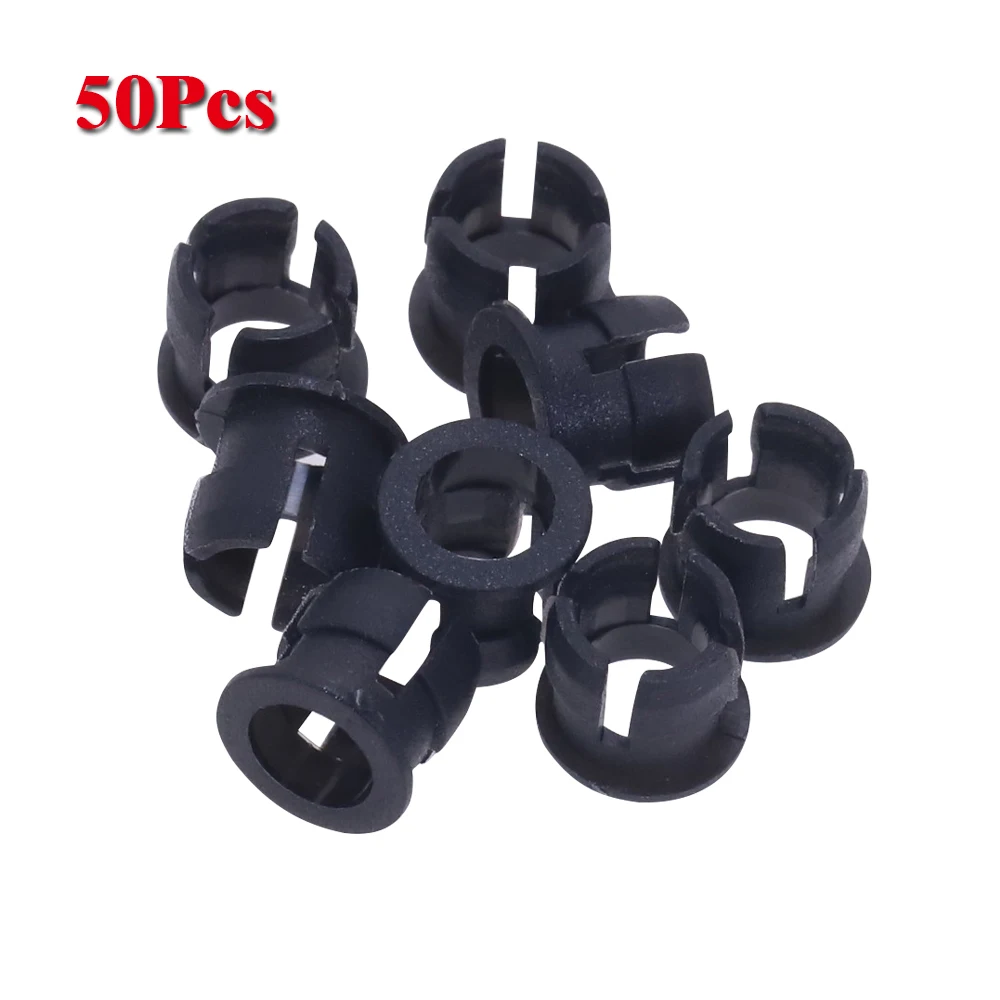 

THGS 50 5mm Black Plastic LED Holder Case Clip Display Panel
