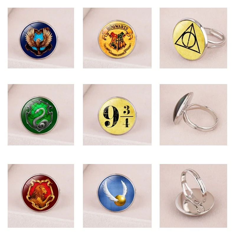 Регулируемое кольцо Харрис, аксессуары для косплея, Поттер, гриффиндоры, хогварсс, волшебное кольцо на палец для школы, детские игрушки, подарок на день рождения