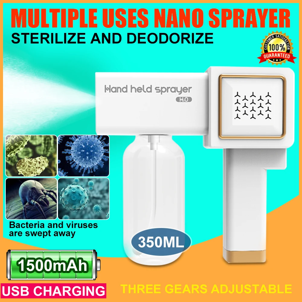 

Office/School/Garden/Home Clothes Sprayer Wireless Blue Light Electric Disinfection Sprayer Sterilization Disinfection Machine