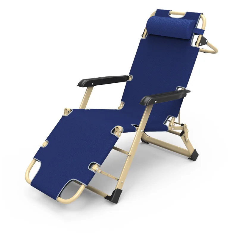 저렴한 다기능 접이식 침대 안락 의자 점심 식사 침대 의자 사무실 게으른 다시 비치 의자 휴대용 캠핑 침대