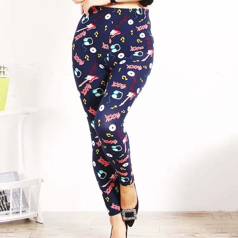 

YSDNCHI Sexy Pants Sporting Legins Work Out Fitness Legging Print Women High Waist Elastic Plus Size Trousers