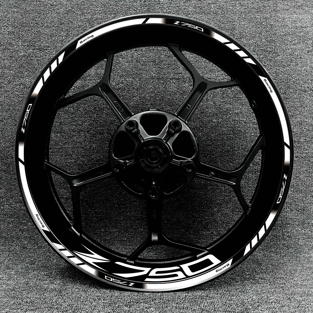 

Полный комплект для Kawasaki Z750 наклейка с логотипом обода мотоцикла декоративная внутренняя и внешняя Ступица колеса Водонепроницаемые Светоотражающие наклейки