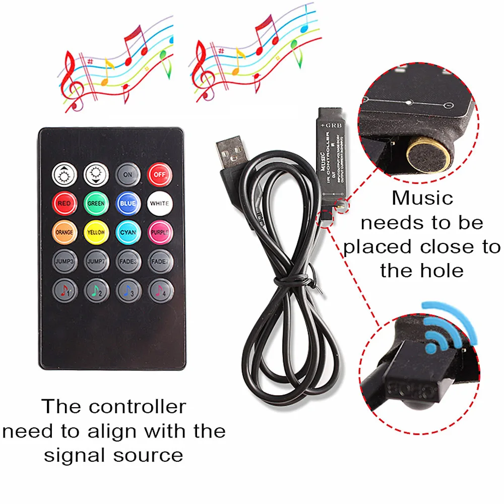 DC5V RGB Светодиодная лента SMD5050 Tira светодиодная USB лента RGB подсветка лента для компьютера ТВ фон Fita светодиодная полоса гибкий неоновый светильник