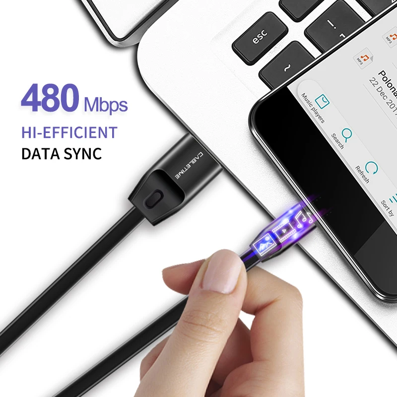 Кабель Micro USB Cabletime USB-кабель для Samsung Xiaomi Android USB-шнур 2 4 А зарядное устройство usb N150 |