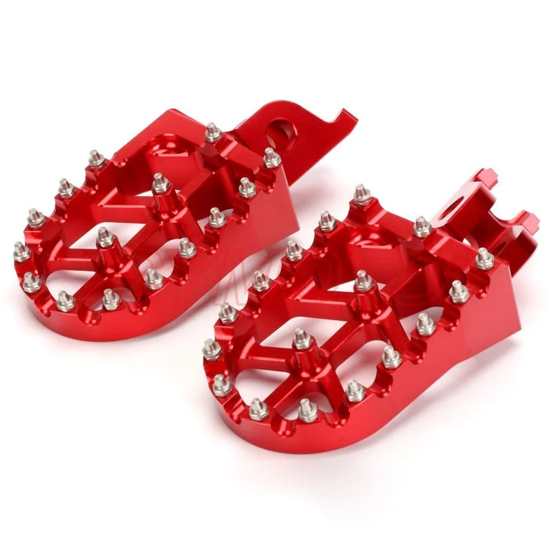 

Motorcycle Aluminum FootRest pegs Pedals For CR CRF KX KLX 125 150 150R 450 250L 450R 450L 250RX 450X 250F 250R 450RX 1000L