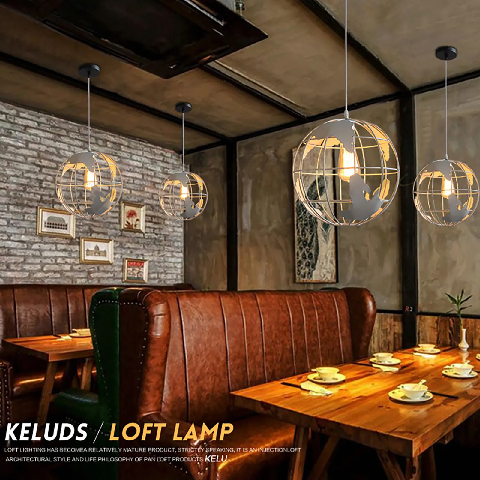 

Led Light Lamp lampara Creative Art Cafe Style Bedroom Bar Table Retro Single Head Chandelie Living Room Lights Modern