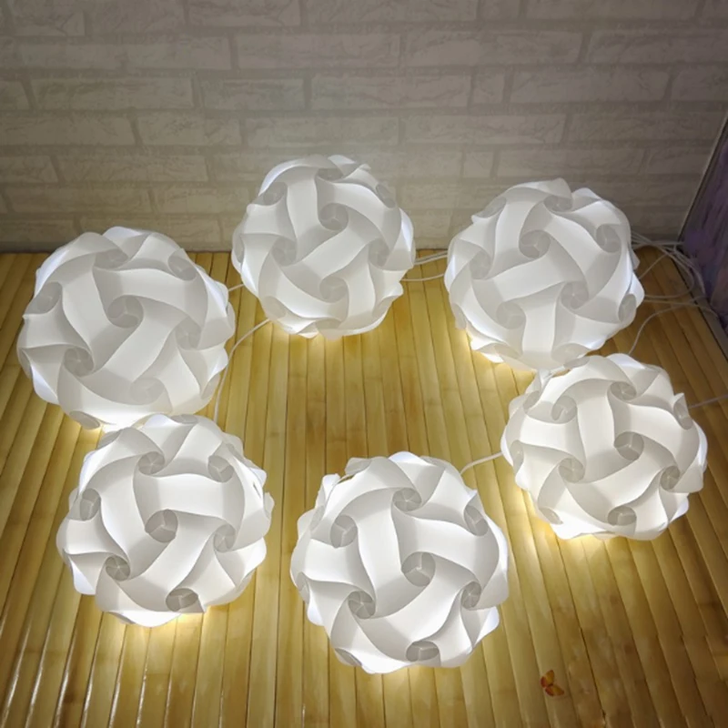 DIY современный шар Новинка IQ лампа-головоломка подвесной светильник диам. 30 см