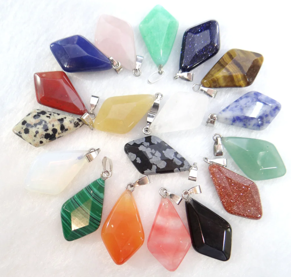 

Натуральный камень кварц кристалл бирюза опал тигровый глаз слеза кулон для diy ювелирных изделий ожерелье аксессуары 24 шт P1