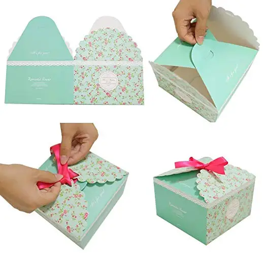 Подарочная коробка для торта 10 шт./компл. коробки тортов упаковка свадьбы baby shower