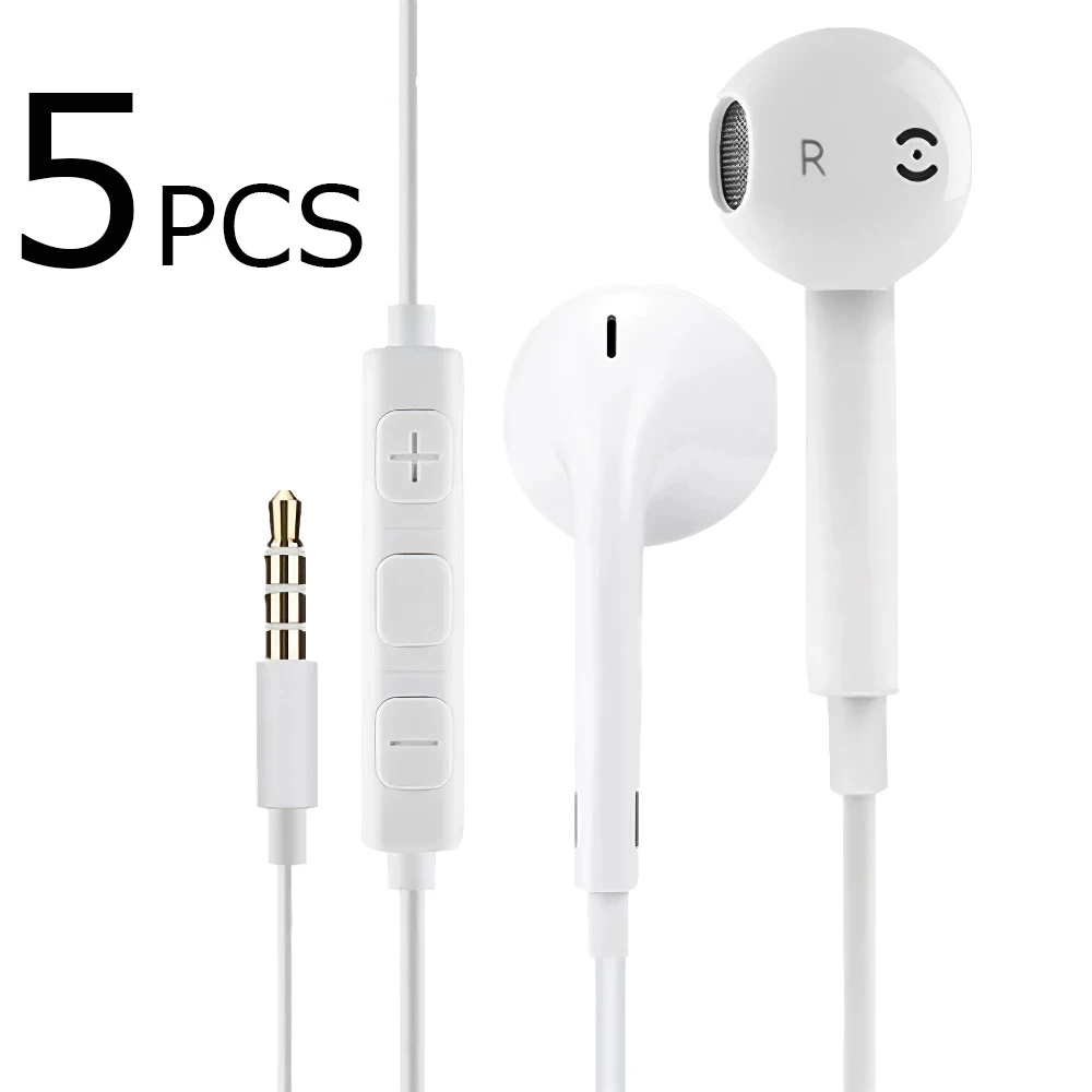 

In Ear Wired Earphone Super Bass Noise Reduction Headset Hifi Stereo Earpiece Mobile Phone 3.5mm Headphones Earbuds