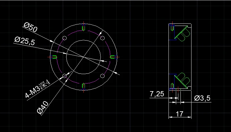 25mm Inner Diameter Machine Vision LED Ring Light Source with 3P Terminal Head for Detection image 4